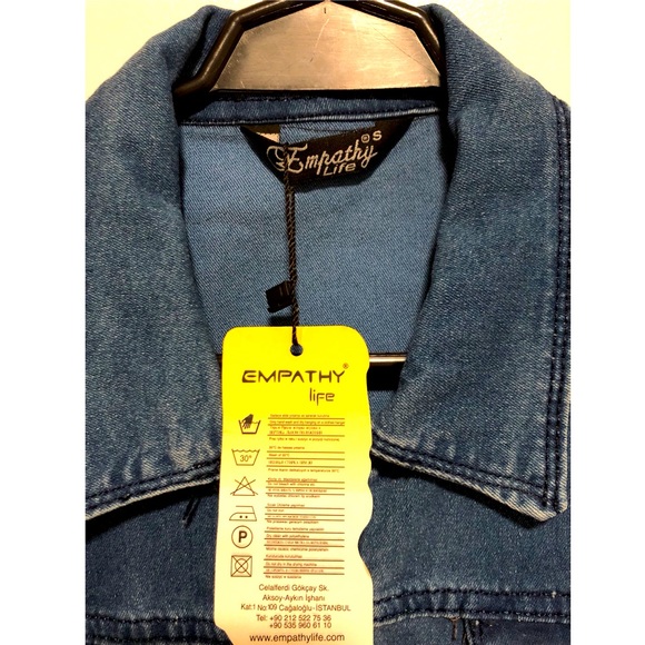 Dark Blue Jean Dress with short sleeves - Picture 3 of 6